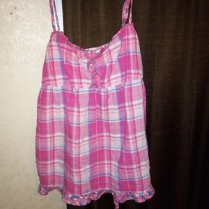 Pink Plaid Tanktop